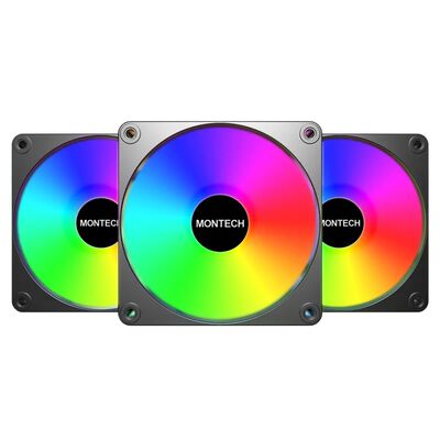 MONTECH  GF120 V2 ARGB Black 3 in 1 (3個パック ブラック) 