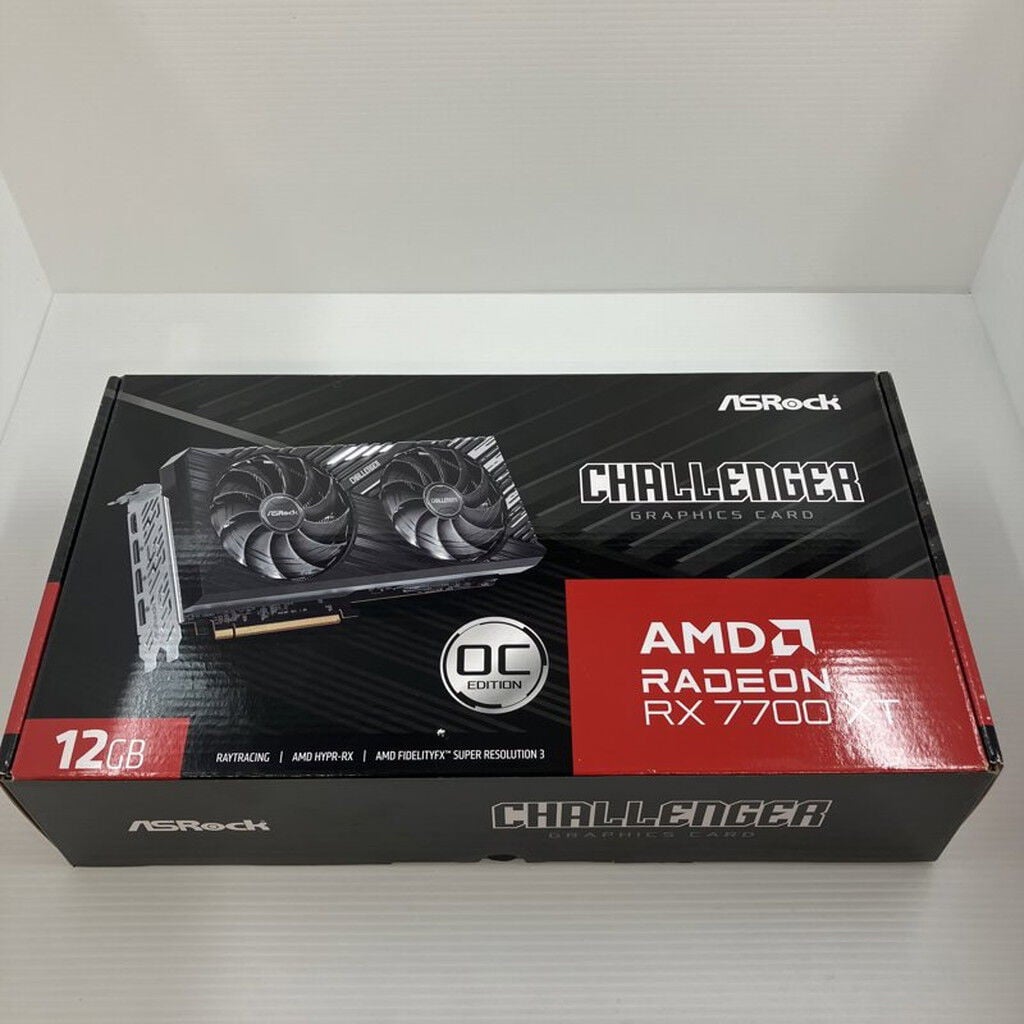 中古 ASRock RX7700XT CL 12GO RX7700XT Challenger OC (RX7700XT 12G