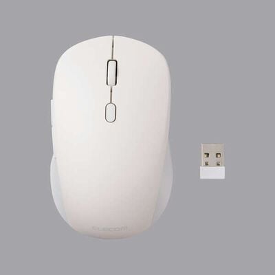 エレコム  M-MY30MBSWH (OSMOD Six USB無線/Bluetooth 静音マウス [6ボタン/Mサイズ] ホワイト) 