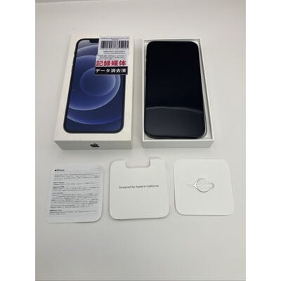 【仙台店】中古  Apple iPhone12 6.1インチ 128GB (ブラック) 国内版SIMロックフリー MGHU3J/A 143742 