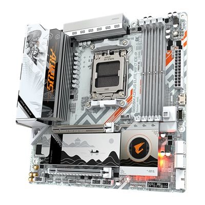 GIGABYTE  B850M AORUS ELITE WIFI7 ICE-P (B850 AM5 MicroATX) 