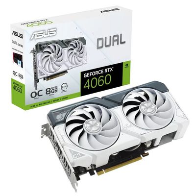 ASUS  DUAL-RTX4060-O8G-WHITE (GeForce RTX 4060 8GB) 