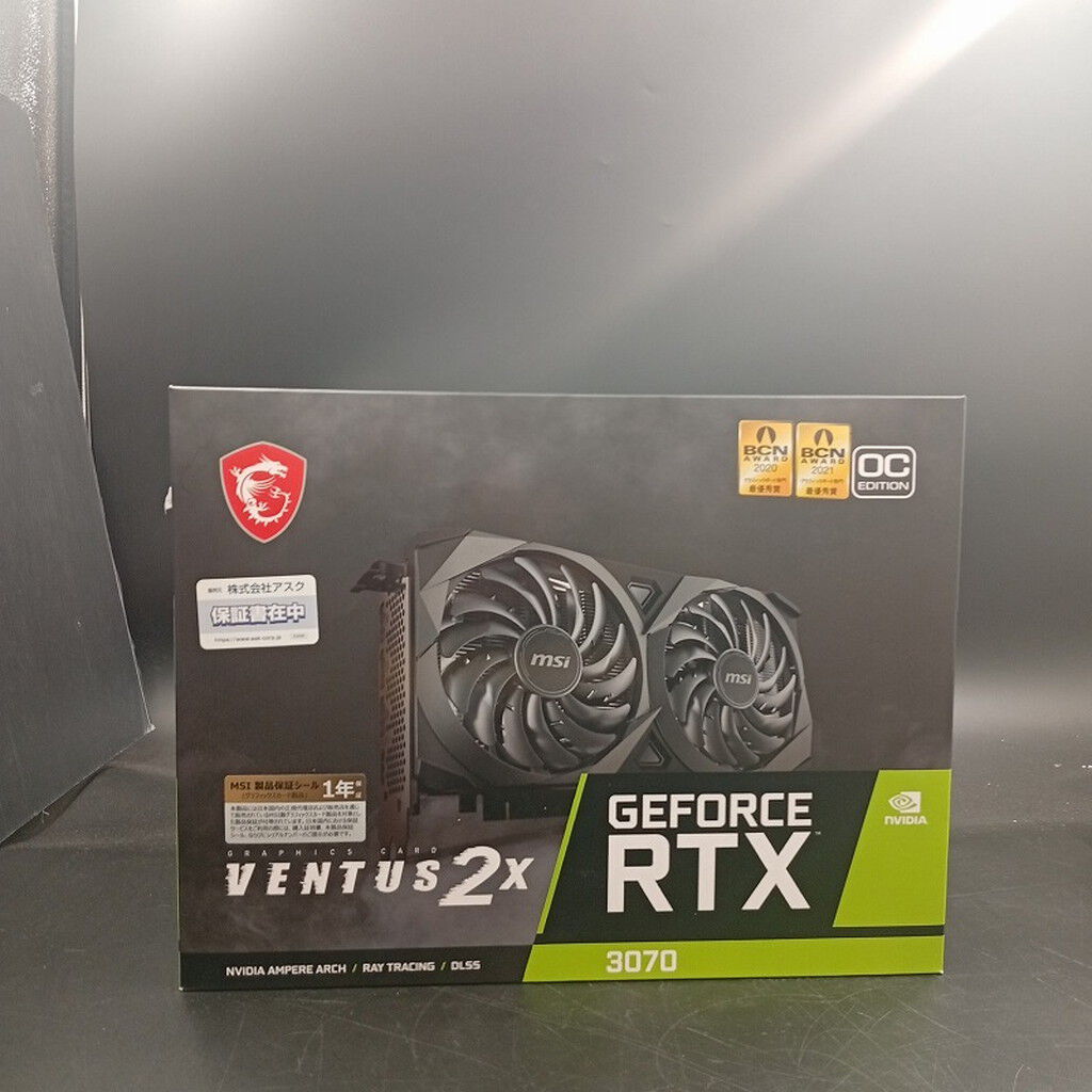 MSI GeForce RTX 3070 VENTUS 2X OC ほぼジャンク MSI GeForce RTX 3070 VENTUS 2X OC」をレビュー。ヒートパイプ