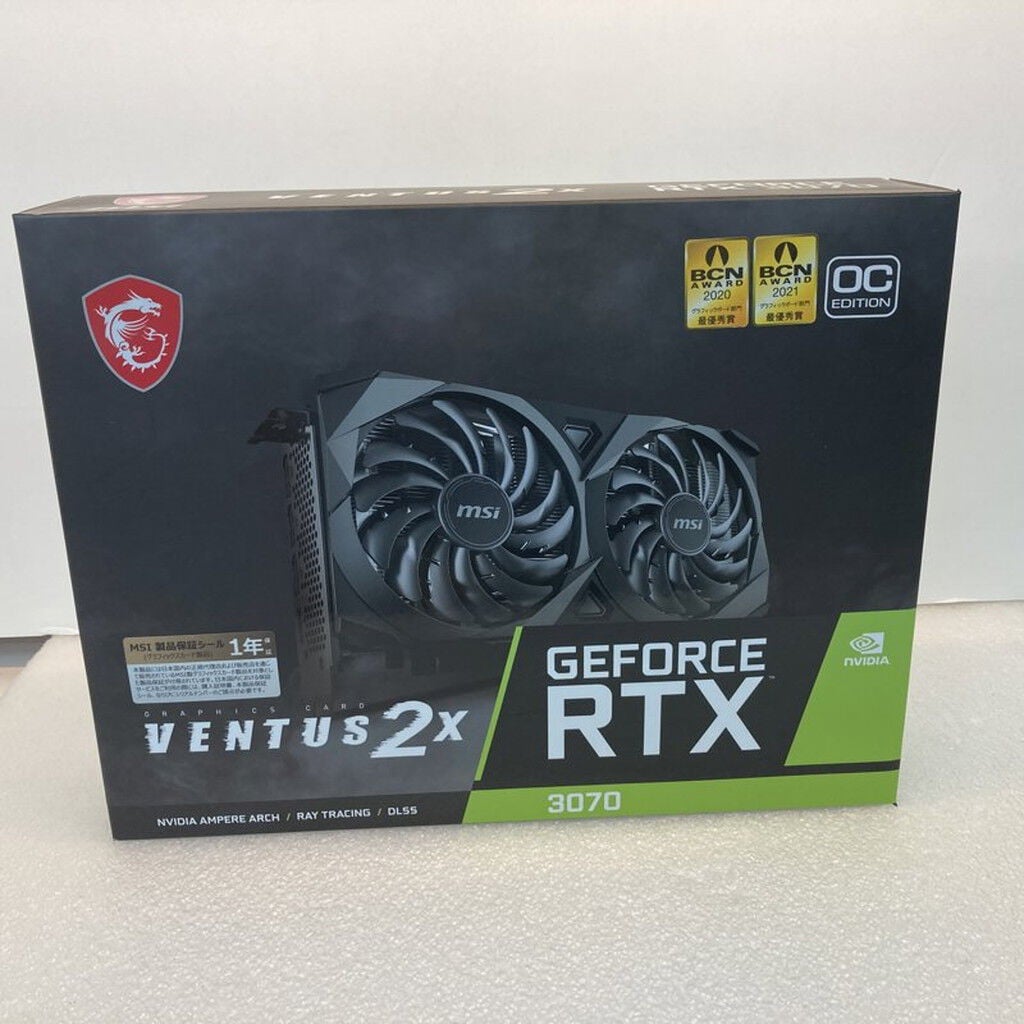 中古 【LHR版】MSI GeForce RTX 3070 VENTUS 2X 8G OC LHR (RTX3070