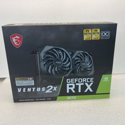 【京都店】中古  【LHR版】MSI GeForce RTX 3070 VENTUS 2X 8G OC LHR (RTX3070 8GB) 146437 