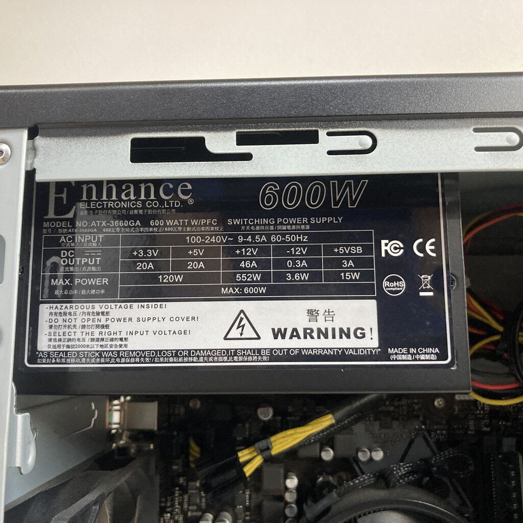 中古 FRONTIER(Ryzen 5 3600/32GB/SSD500GB/HDD2TB/GTX1660