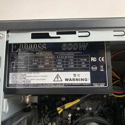 【福山ココローズ店】中古  FRONTIER(Ryzen 5 3600/32GB/SSD500GB/HDD2TB/GTX1660 SUPER/W10H) 5090000641 