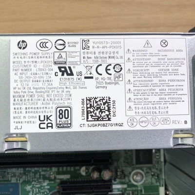 【甲府飯田店】中古  HP ProDesk 600 G6(i5 10500/8GB/SSD512GB/W11P) 4720001807 