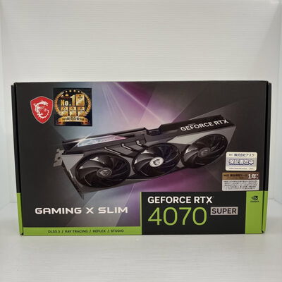 【秋葉原本店】中古  MSI GeForce RTX 4070 SUPER 12G GAMING X SLIM (RTX4070 SUPER 12GB) 163391 