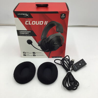 【白山FM松任店】中古  HyperX Cloud II ブラック KHX-HSCP(有線ゲーミングヘッドセット) 4950002028 
