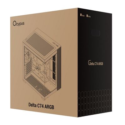 Ocypus  Delta C74 ARGB Delta-C74-WHD200XX-GL (ATX ガラス ホワイト) 