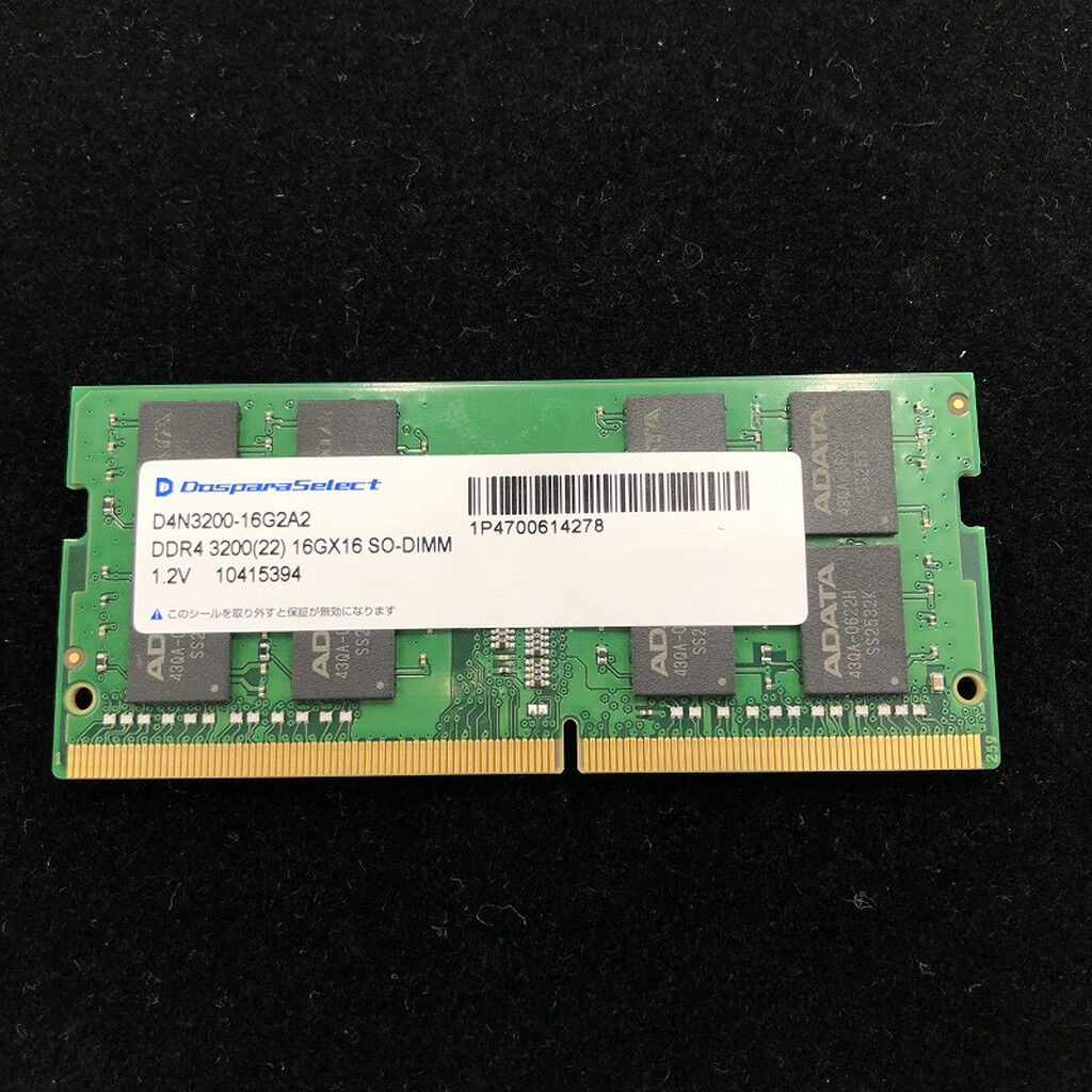 中古 PC4-25600 16GB ノート用(DDR4-3200) 158772 （353733