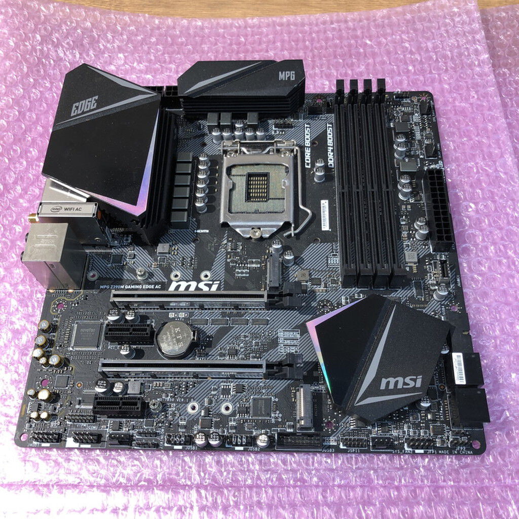 中古 MSI MPG Z390M GAMING EDGE AC(Z390 1151 mATX DDR4 138849