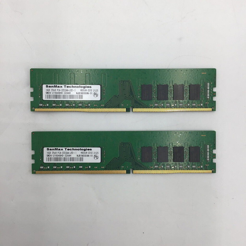 中古 16GB 2枚組(合計32GB) PC4-25600/DDR4-3200 デスクトップ用