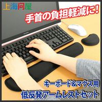 上海問屋  キーボード＆マウス用 パームレストセット DN-914806 