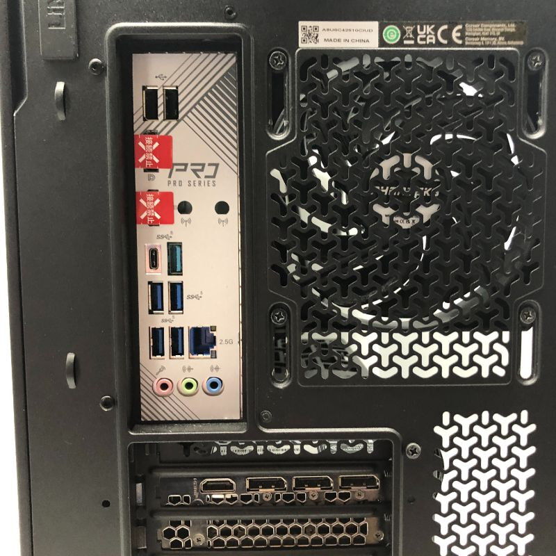 中古 自作パソコン(i7 13700F/64GB/M.2 SSD2TB/RTX4070Ti/OSなし
