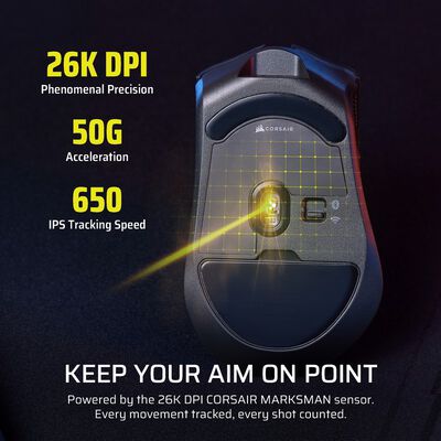 Corsair  HARPOON v2 WIRELESS CHR-9311110-WW (ワイヤレス ゲーミングマウス ブラック) 