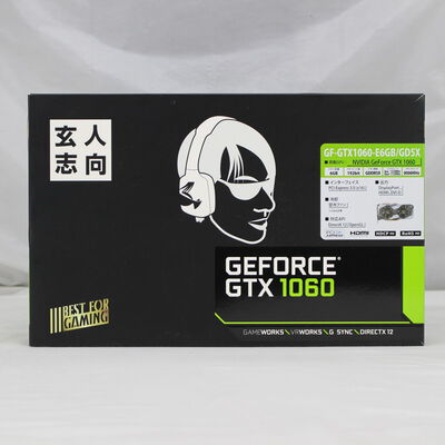 【通販センター】中古  玄人志向 GF-GTX1060-E6GB/GD5X（GTX1060 6GB） 3480034895 
