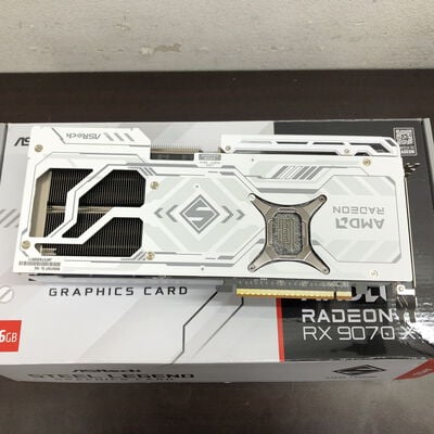 【福山ココローズ店】中古  ASRock RX9070XT SL 16G Steel Legend 16GB (RX9070XT 16G) 176937 