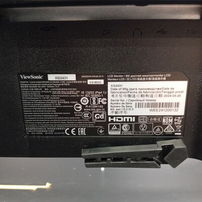 【大須店】中古  Viewsonic XG2431 (23.8"W 2H1DP 1ms IPS 240Hz) 3120021653 