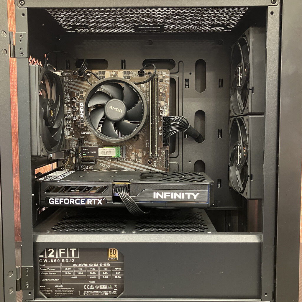 中古 自作PC(Ryzen 7 5700X/16GB/SSD512GB/RTX5060/W11H) 5070001986