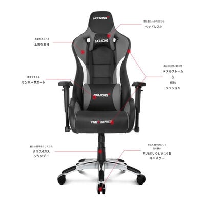 AKRacing  Pro-X V2 Gaming Chair AKR-PRO-X/GREY/V2 (グレイ) 