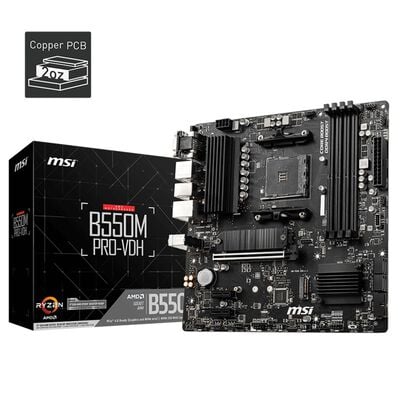 MSI  B550M PRO-VDH (B550 AM4 MicroATX) 