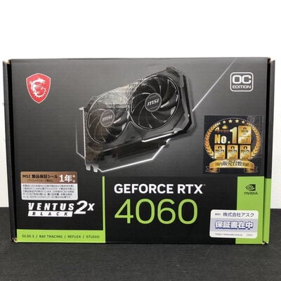 【長野稲里店】中古  MSI GeForce RTX 4060 VENTUS 2X BLACK 8G OC (RTX4060 8GB) 158792 
