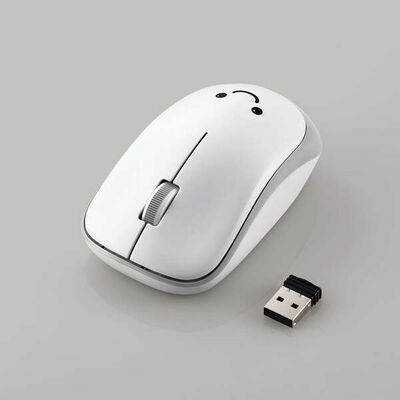 エレコム  M-IR07DRSKWH (抗菌省電力 ワイヤレス静音IRマウス ホワイト) 