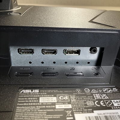 【富士青葉店】中古  ASUS VG279QL3A-R (27"W 2H1DP 1ms IPS 180Hz) 5070001459 