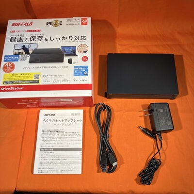 【なんば店】中古  BUFFALO HD-NRLD2.0U3-BA(USB3.1 外付HDD 2TB 黒) 3280021437 