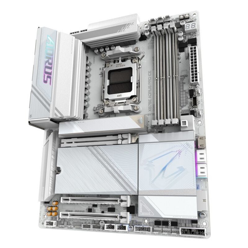 GIGABYTE X870E AORUS PROマザーボード Amazon | GIGABYTE X870E AORUS PRO ICE - AMD Ryzen 用 ホワイト色