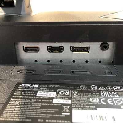 【姫路店】中古  ASUS VG279QL3A-R (27"W 2H1DP 1ms IPS 180Hz) 4740001127 