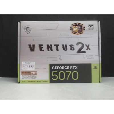 【前橋ｲﾝﾀｰｱｶﾏﾙ店】中古  MSI GeForce RTX5070 12GB VENTUS 2X OC WHITE(RTX5070 12GB) 4540002277 