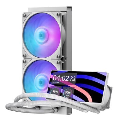 CoolerMaster  MasterLiquid Core LCD 6" 240 White ARGB MLW-D24M-A24PA-LW (240mm ARGB ホワイト) 