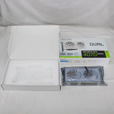 中古  ASUS DUAL-RTX4070S-O12G-EVO-WHITE（RTX 4070 SUPER 12GB） 3480033351 