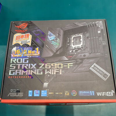 【鹿児島店】中古  ASUS ROG STRIX Z690-F GAMING WIFI Z690(DDR5)/LGA1700/2.5GbitLAN/Wi-Fi6E(ax)+BT5.2 1250004694 
