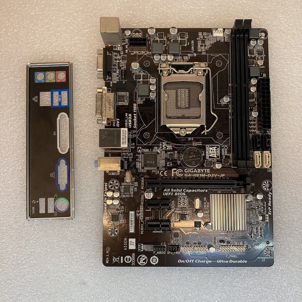CPU メモリ付き　GIGABYTE  GA-H81M-D3V-JP CPU メモリ付き GIGABYTE GA-H81M-D3V-JP - メルカリ