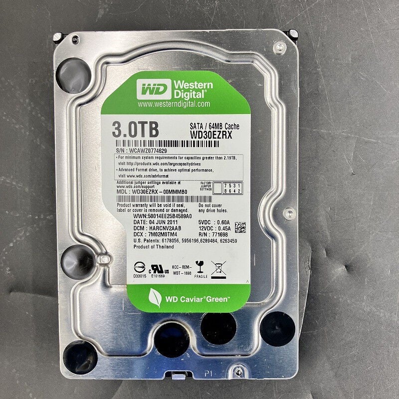 中古 各社 3.5インチ HDD 3TB SATA （デスクトップ用） 121851