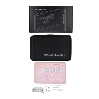 Varmilo(アミロ)  FK2 Sakura Leverless Arcade Controller for Fighting Games (vm-fk2-sakura) 