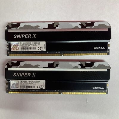 【千葉店】中古  G.SKILL　16GB 2枚組(合計32GB) PC4-28800/DDR4-3600 デスクトップ用 3250006204 