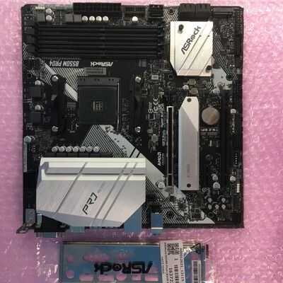 【博多店】中古  ASRock B550M Pro4 (B550 AM4 mATX DDR4) 142938 