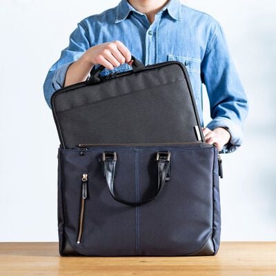 サンワサプライ  IN-GH14BK (14インチワイド 取っ手付きPCインナーケース ブラック) 