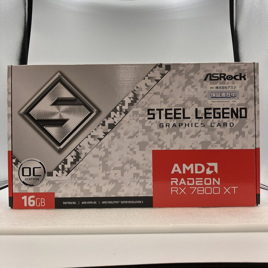 中古 ASRock Radeon RX 7800 XT Steel Legend 16GB OC 3480039557