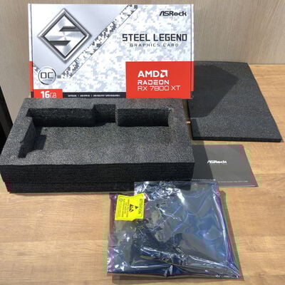 【姫路店】中古  ASRock RX7800XT SL 16GO RX7800XT Steel Legend OC (RX7800XT 16GB) 162734 