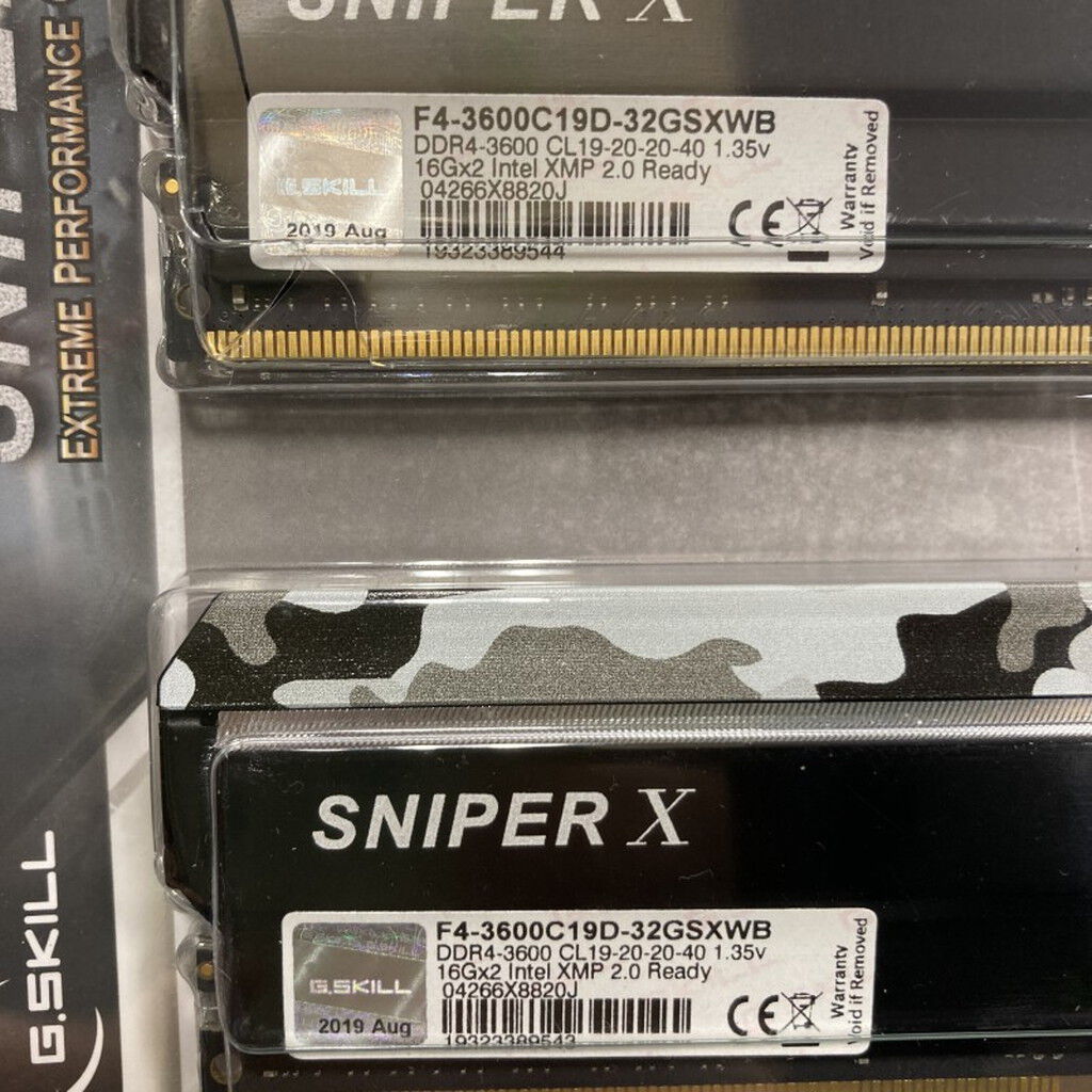 中古 16GB 2枚組(合計32GB) PC4-28800/DDR4-3600 デスクトップ用