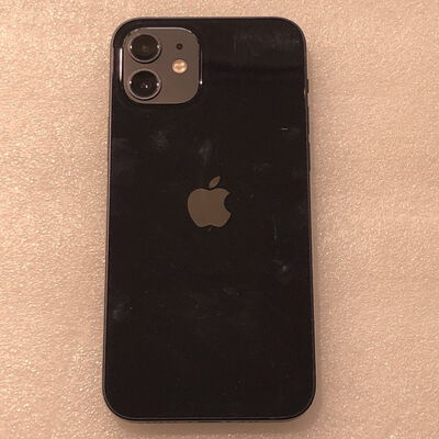 【甲府飯田店】中古  【SIMロック解除済み】【au】Apple iPhone12 6.1インチ 64GB (ブラック) MGHN3J/A 155539 