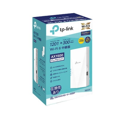 TP-Link  RE500X(JP) (AX1500 デュアルバンドWi-Fi 6中継器) 