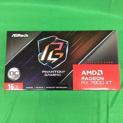 【川崎店】中古  ASRock RX7800XT PG 16GO RX7800XT Phantom GamingOC (RX7800XT 16GB) 162733 