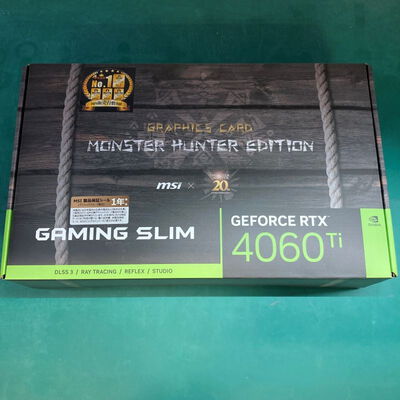 【静岡東瀬名店】中古  MSI GeForce RTX 4060 Ti 8G GAMING SLIM MONSTER HUNTER EDITION(RTX4060Ti 8GB) 5140000570 